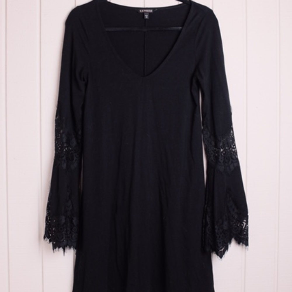 Express Jersey Fit & Flare Dress